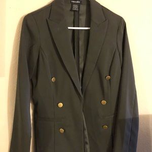 Coat with golden details